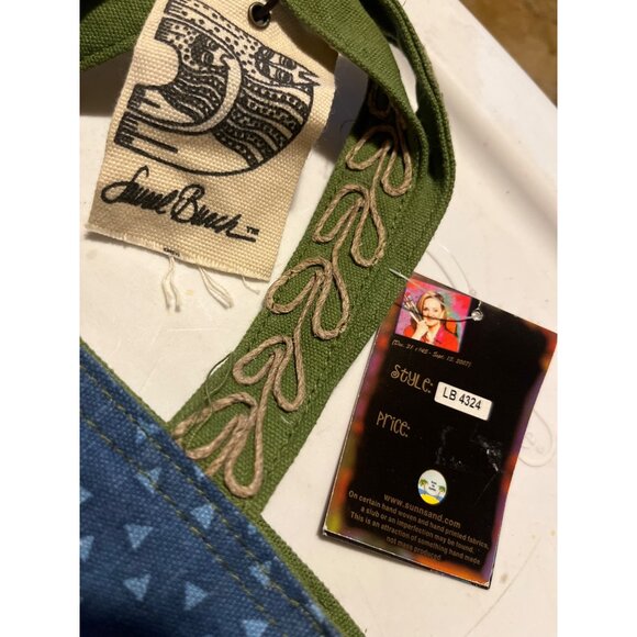 NWT Laurel Burch Cat-Themed Canvas Tote w/ Artistic Design, Zippered Pocket - Picture 3 of 8